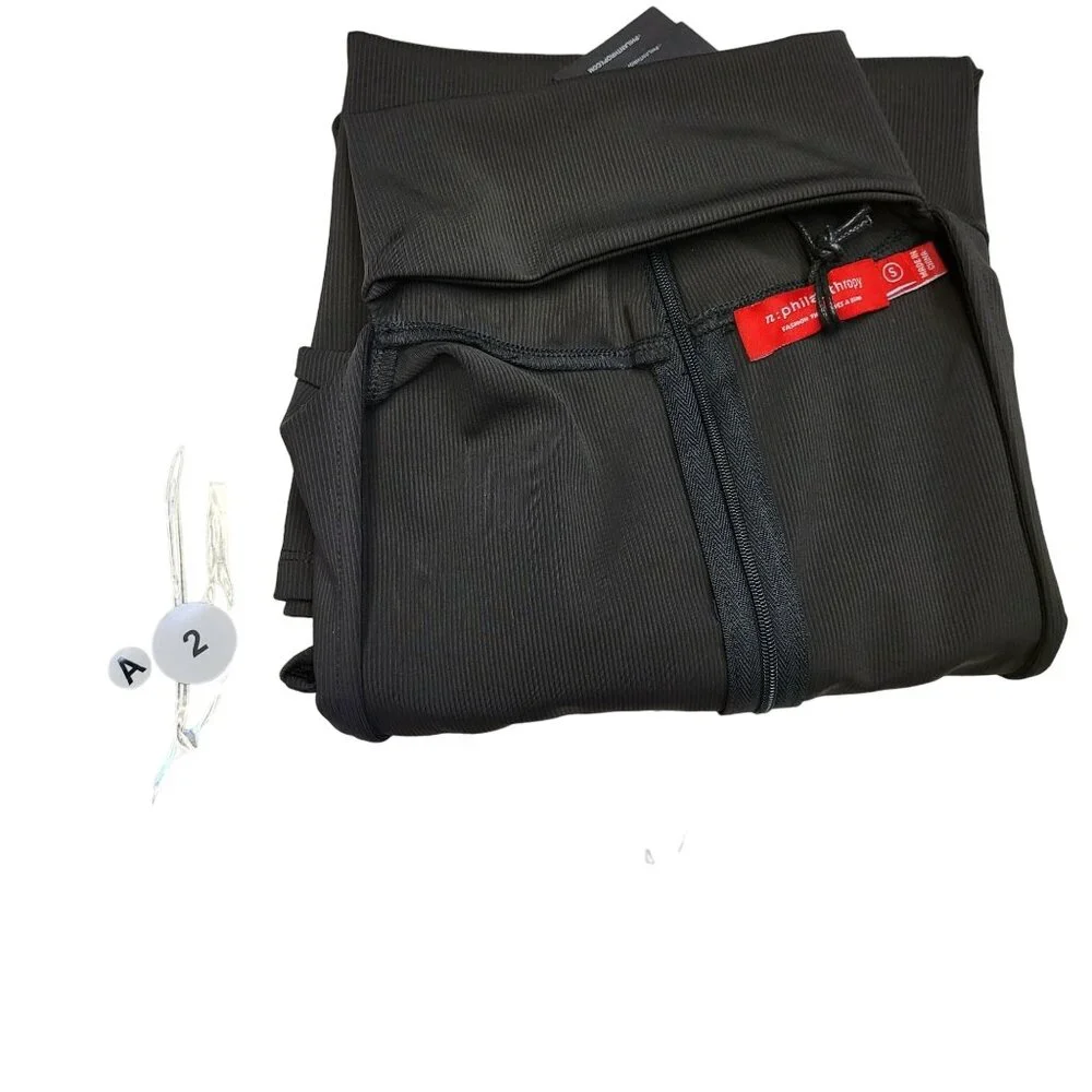 N:Philanthropy Women Casual Top Black Long Sleeve Mock Neck Cutout Ribbed S NWT! - Picture 14 of 15